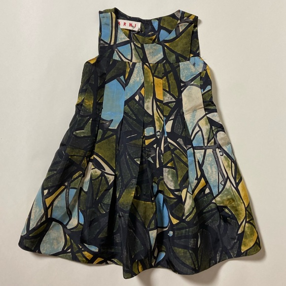 Marni NWT Girls Silk Printed Dress Size 4 - Picture 1 of 7